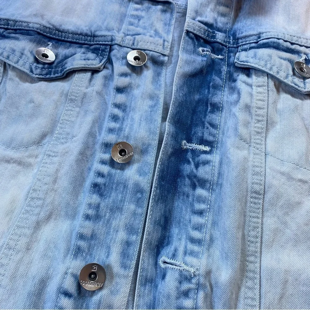Vintage 1990s SOUTHPOLE Denim Acid Wash Trucker Jacket